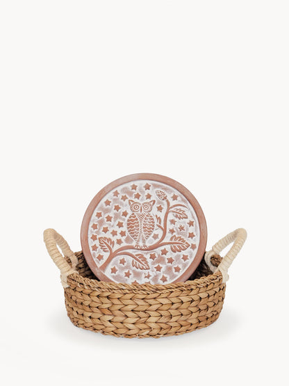 Bread Warmer & Basket - Owl Round