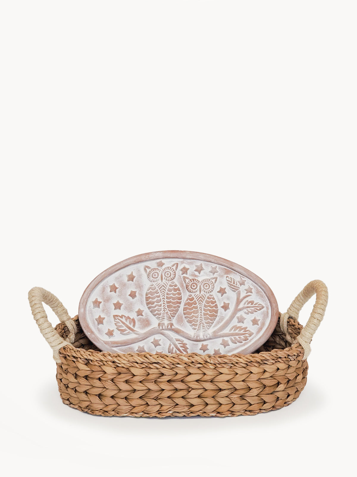 Bread Warmer & Basket - Owl Oval