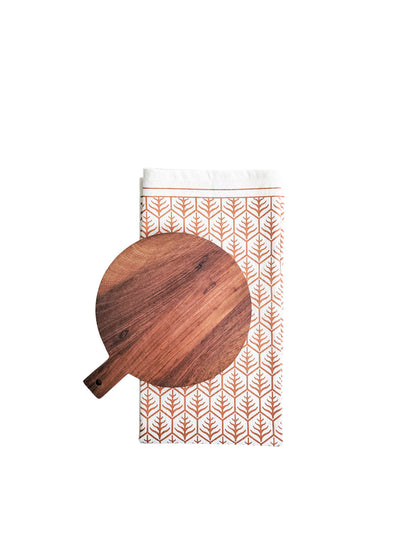 Wooden Round Serving Board Gift Set