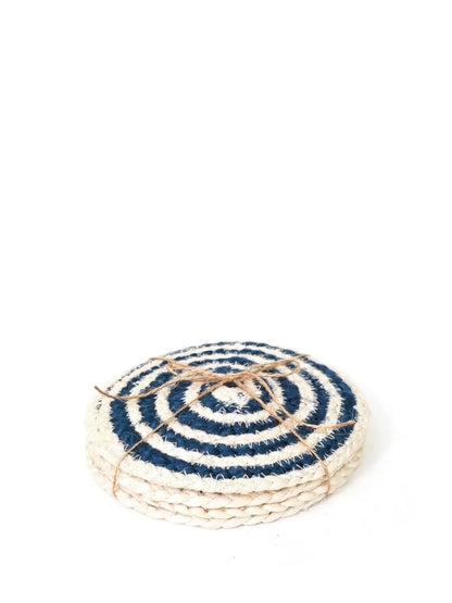 Kata Spiral Coaster Trivet - Blue (Set of 4)