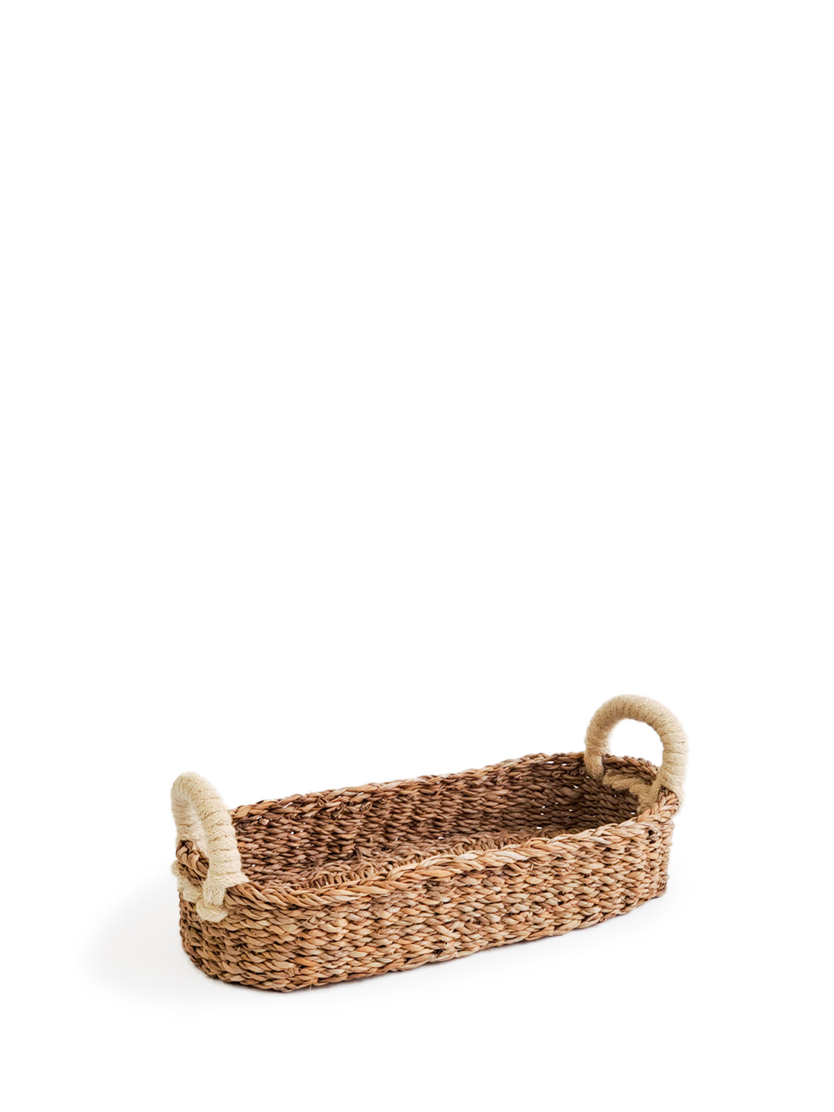 Savar Bread Basket with White Handle