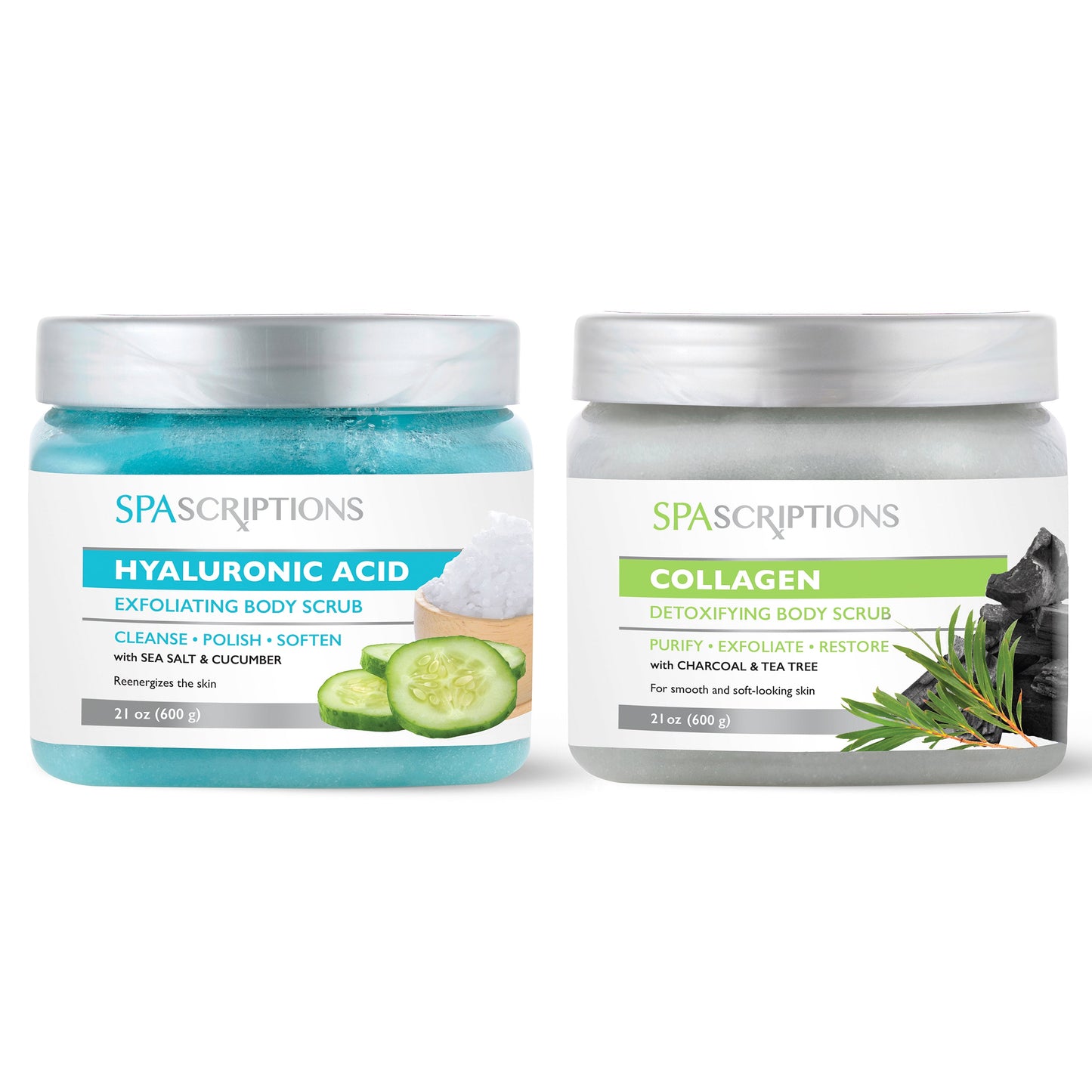 Bundle: Hyaluronic Acid & Collagen Exfoliating Body Scrubs