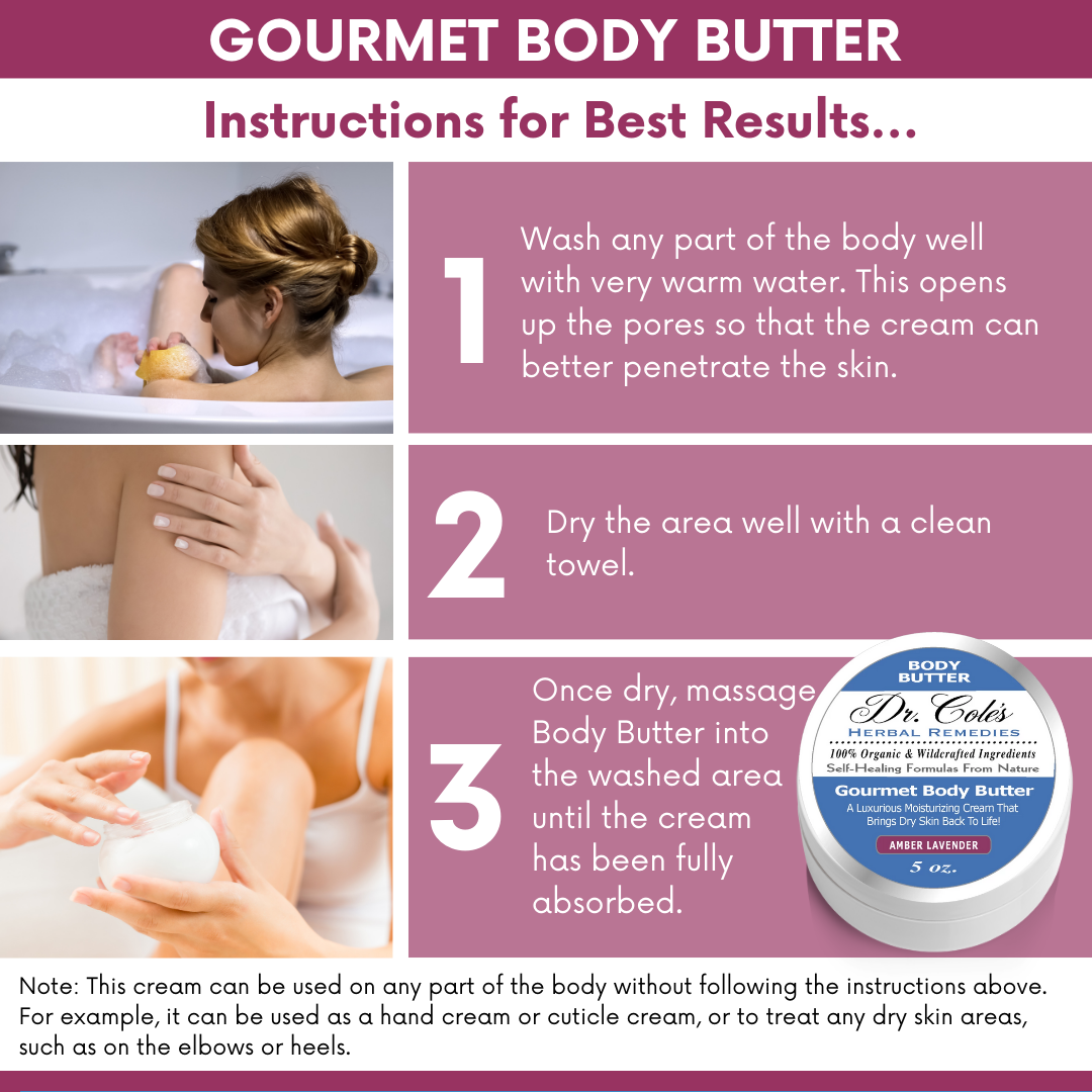 Dr. Cole's Gourmet Body Butter - AMBER LAVENDER