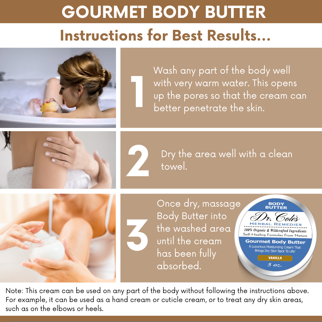 Dr. Cole's Gourmet Body Butter - VANILLA