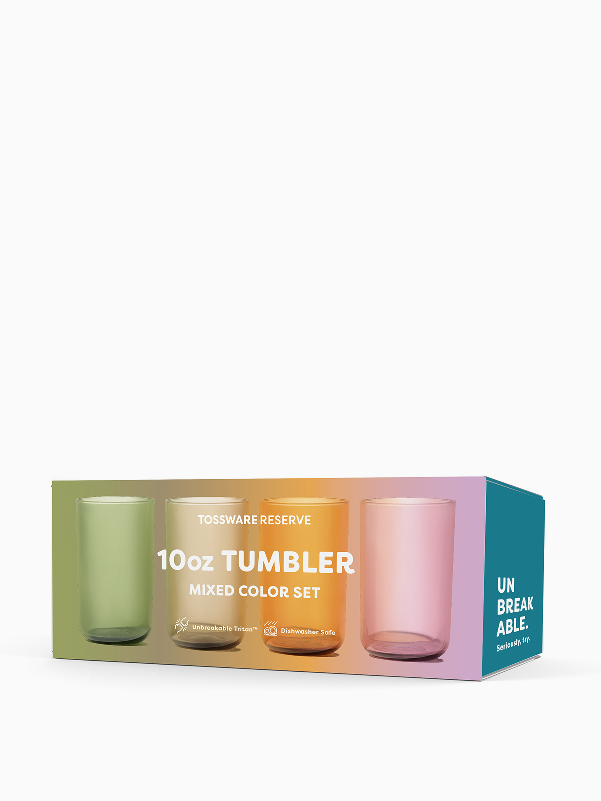 For Canal RESERVE 10oz Tumbler Tritan™ Copolyester Glass - Mixed Color Set