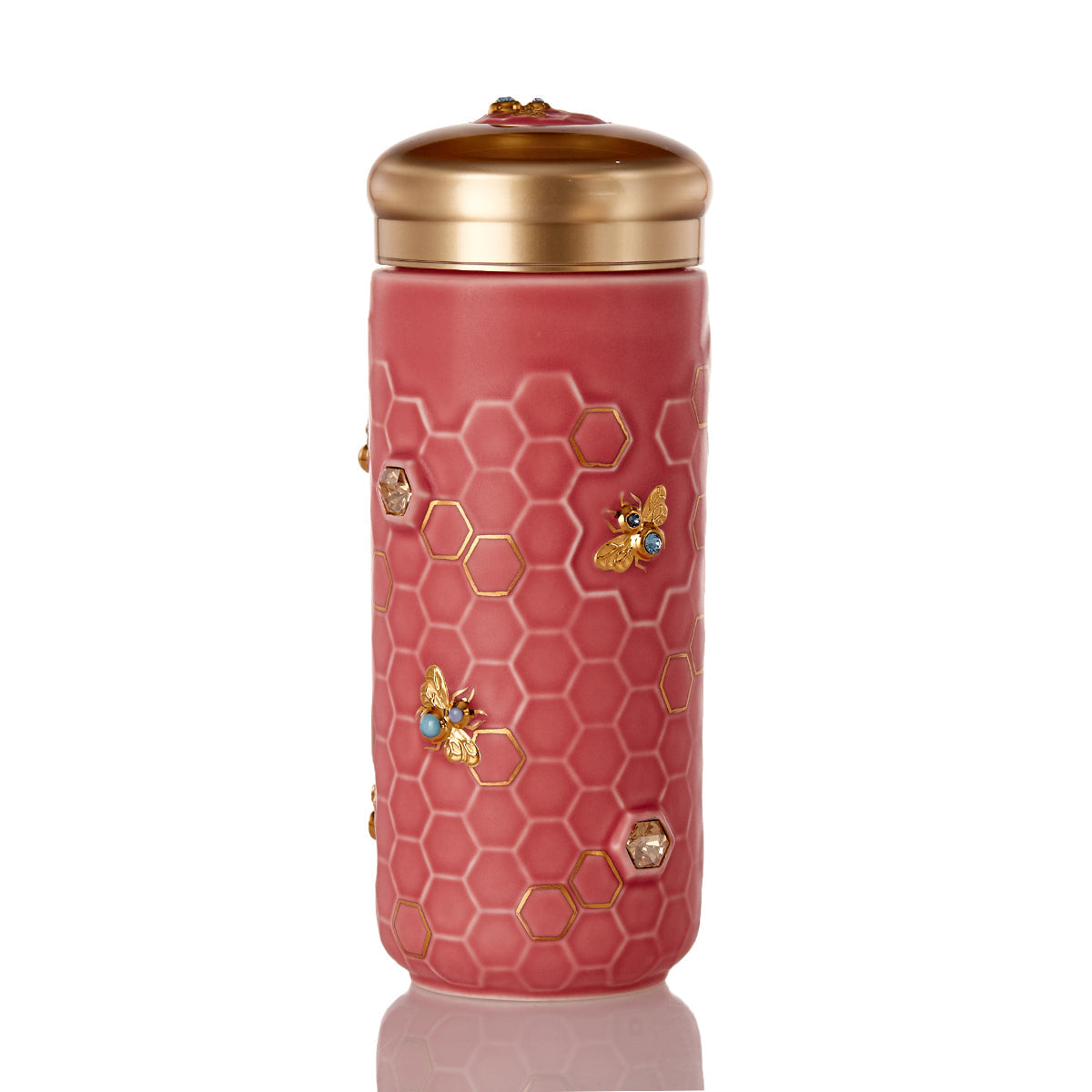 Honey Bee Travel Mug with Crystals by ACERA LIVEN