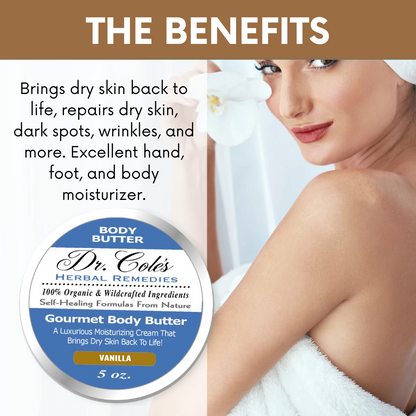 Dr. Cole's Gourmet Body Butter - VANILLA