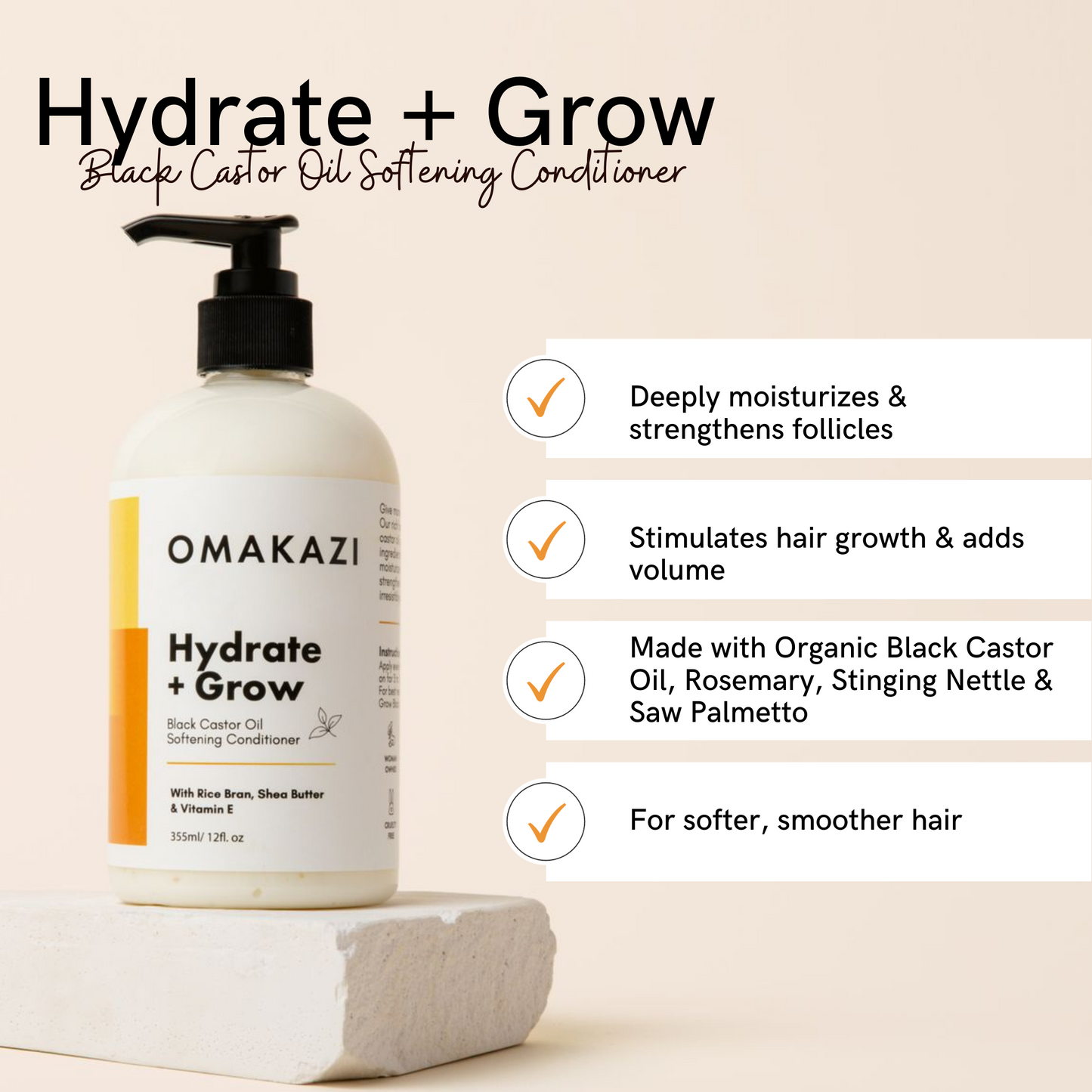 HYDRATE + GROW Volumizing Conditioner