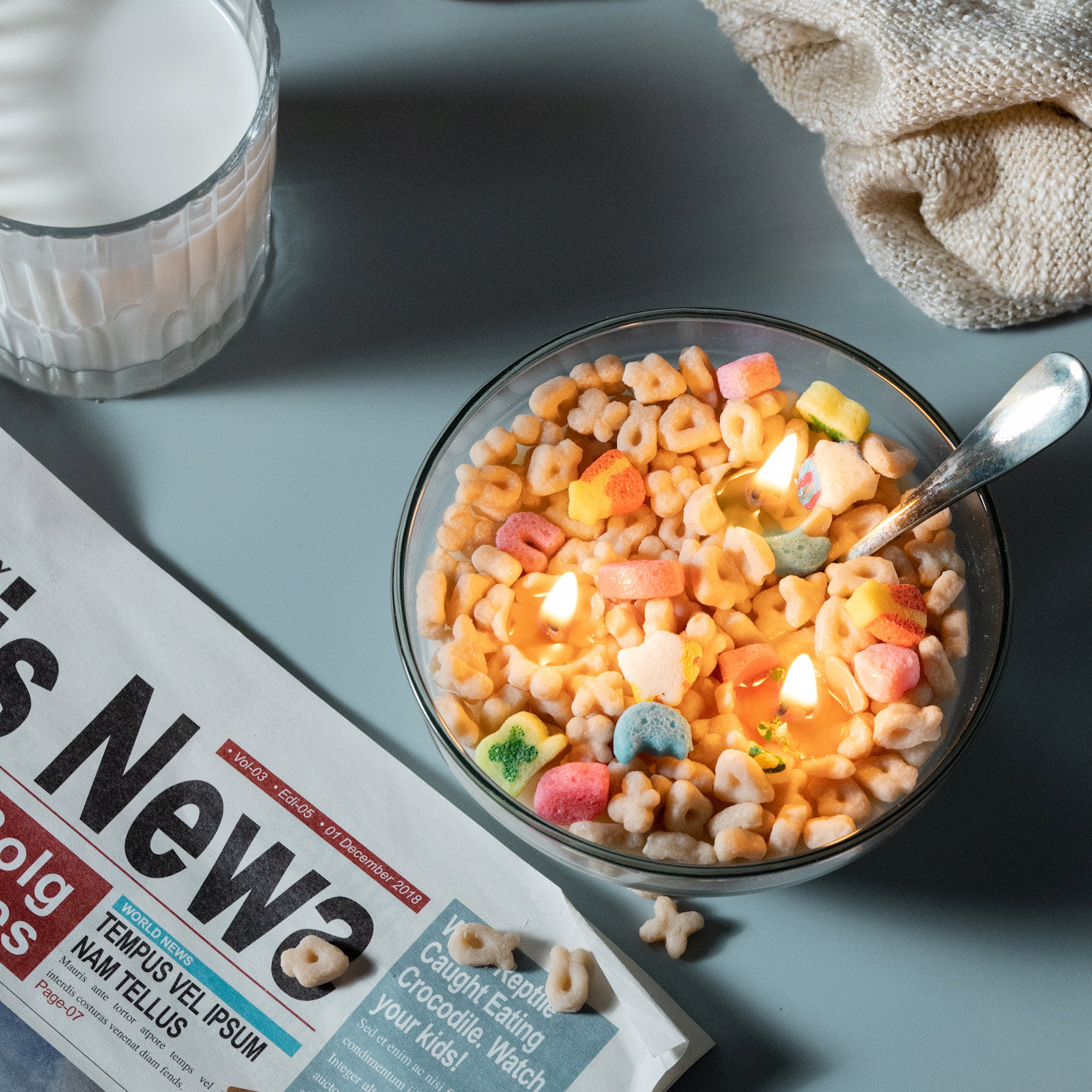 Lucky Charms Candle Cereal Bowl