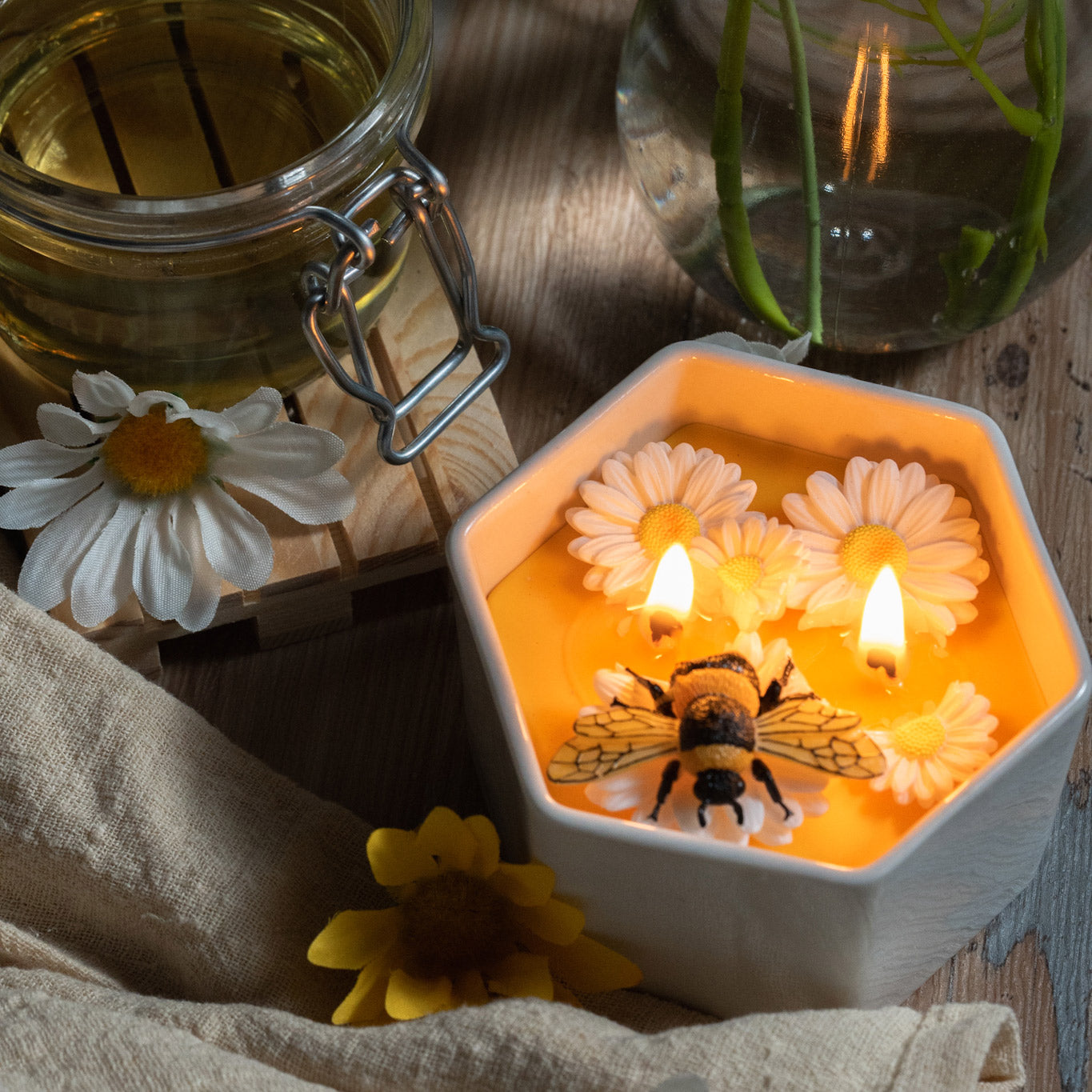 Honey Milk Bowl Scented Candle for Spring Gift