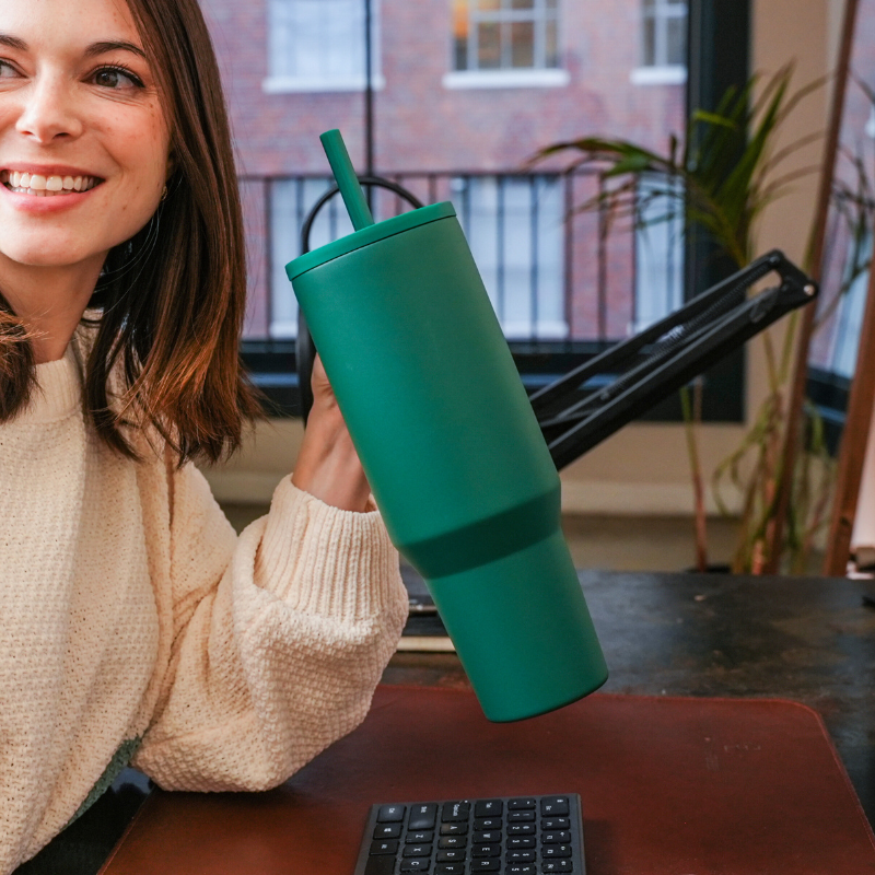 Commuter 40oz Tumbler - Forest Green