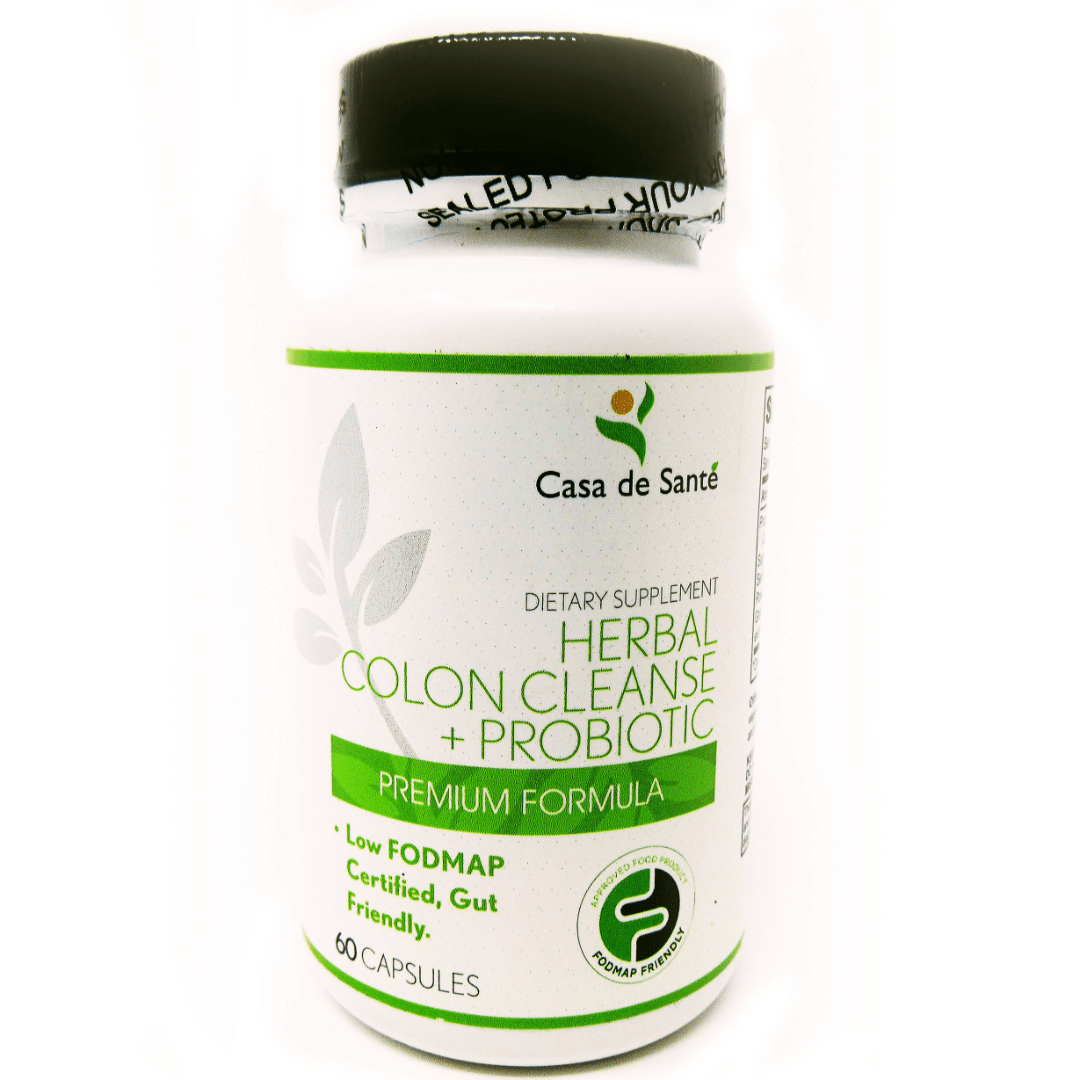 Gut Friendly Herbal Colon Cleanser + Probiotic Low FODMAP Certified, Paleo, Keto