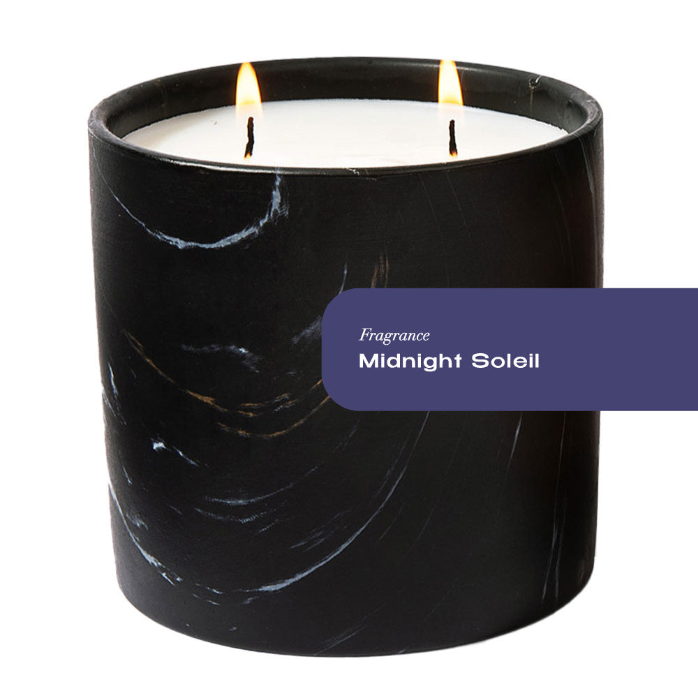 Midnight Soleil Black Marquina Candle 17oz