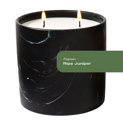 Ripe Juniper Black Marquina Candle 17oz