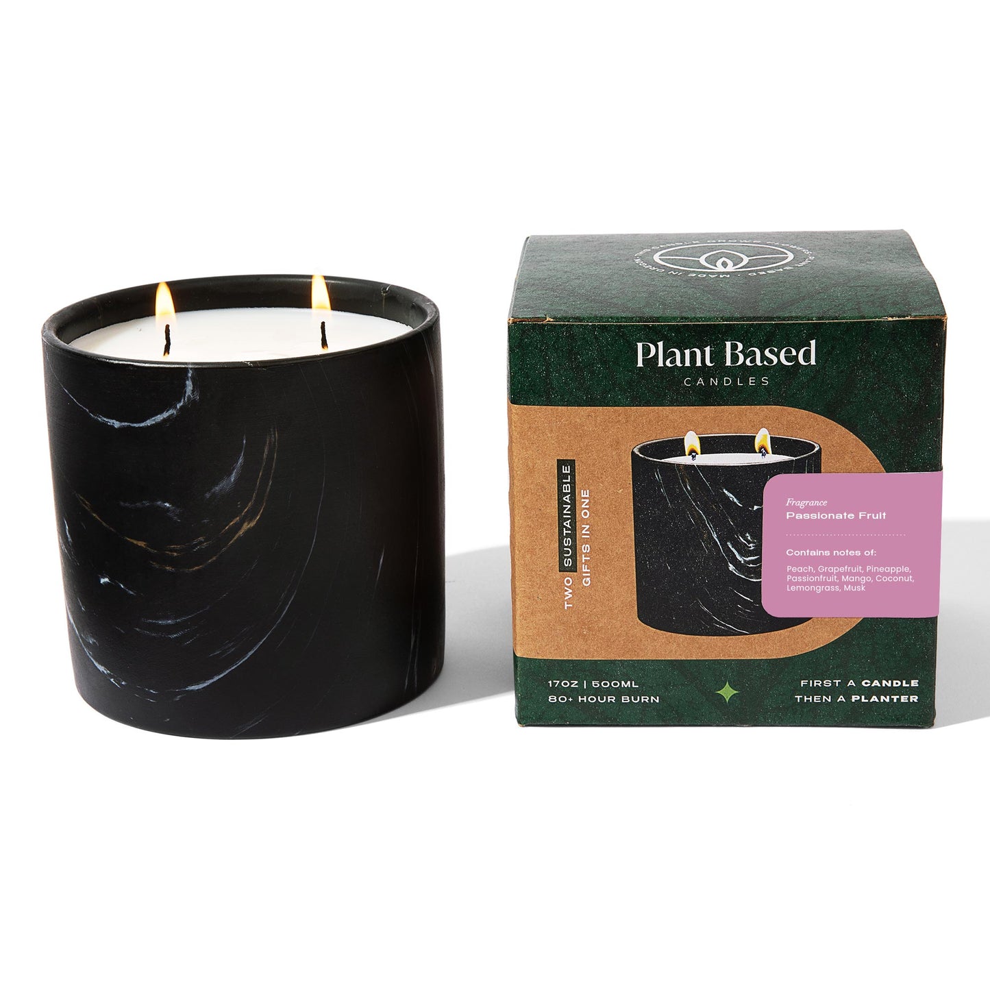 Passionate Fruit Black Marquina Candle 17oz