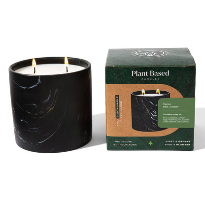 Ripe Juniper Black Marquina Candle 17oz