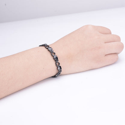 Stainless Steel Energy Bracelet 4-in-1. 9 Colors available. Model B041-Hearts