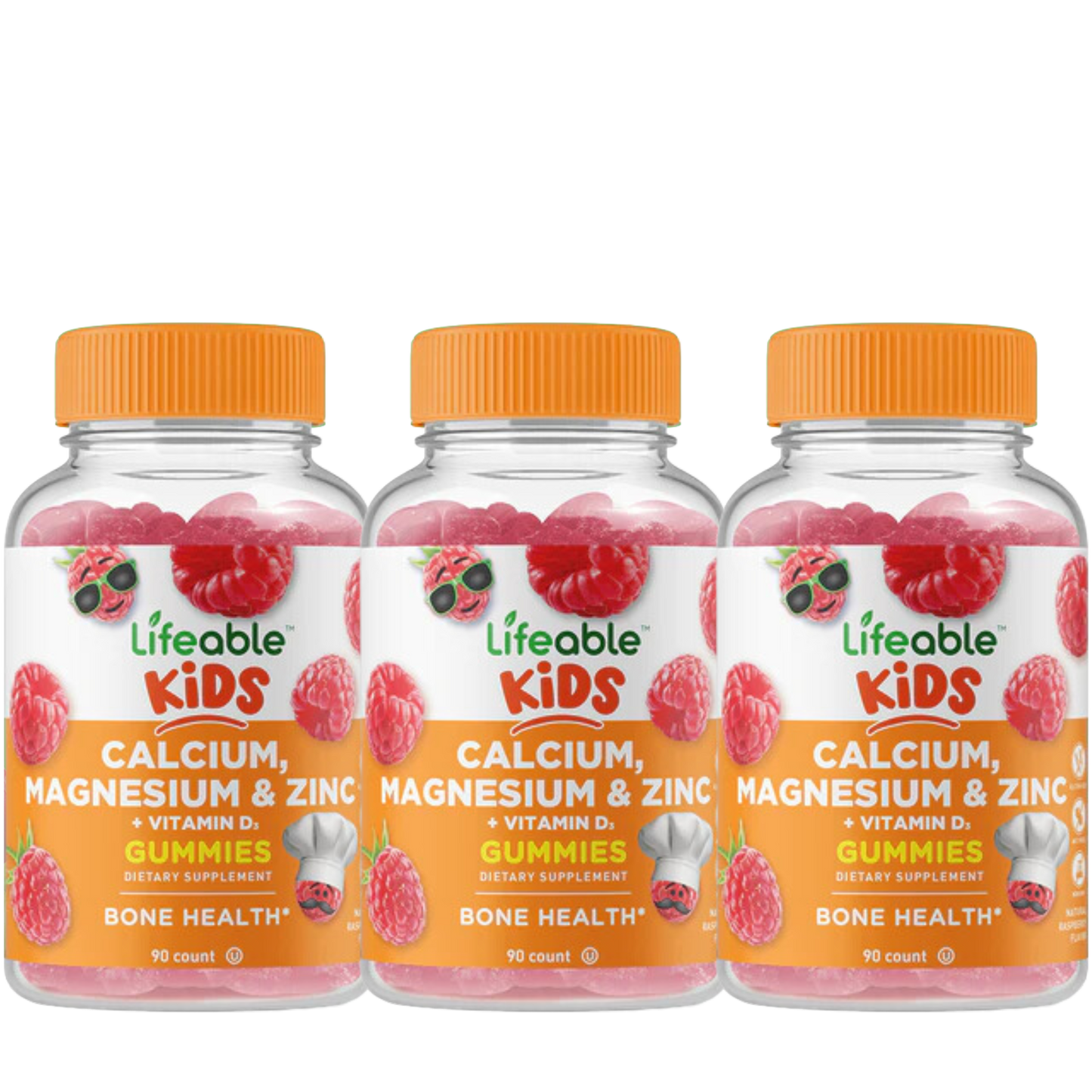 Calcium Magnesium Zinc with Vitamin D Gummies for Kids