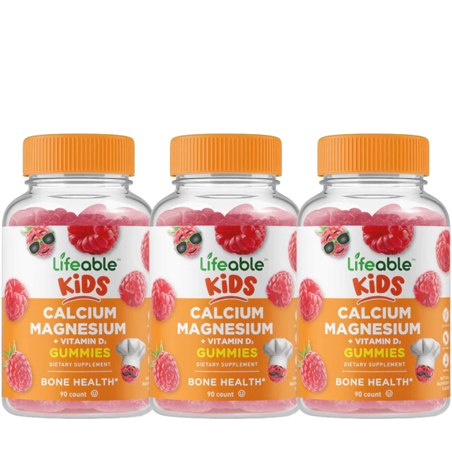 Calcium Magnesium and Vitamin D Gummies for Kids