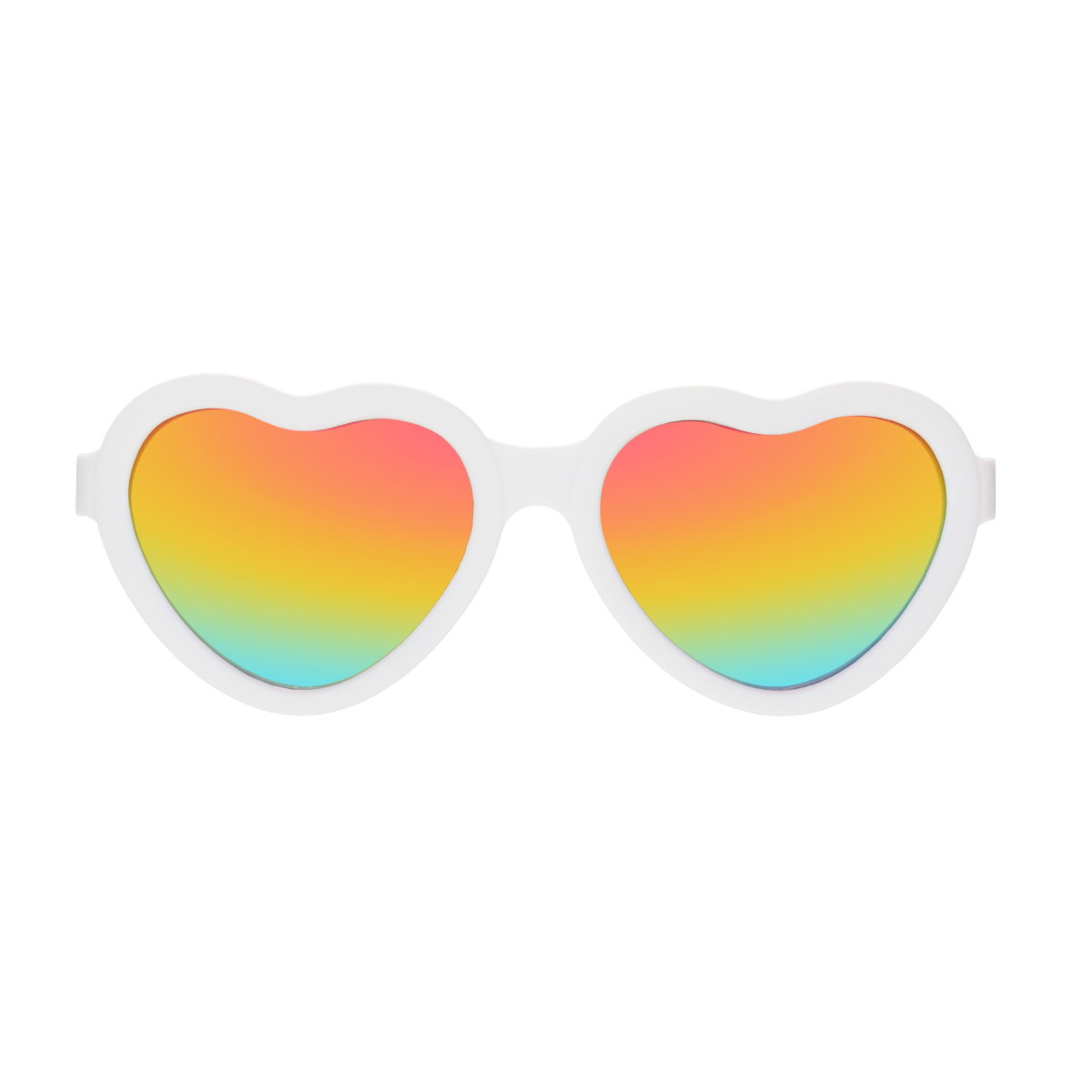 Wicked White | Rainbow Mirrored Lenses