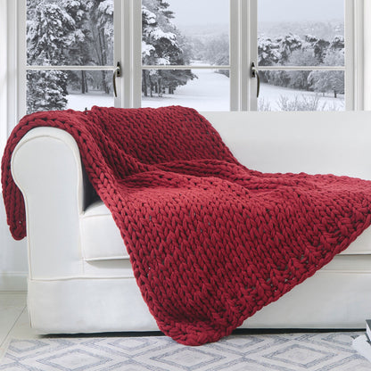 Cheer Collection Chunky Cable Knit Throw Blanket | Ultra Plush and Soft 100% Acrylic Accent Throw - 50 x 60