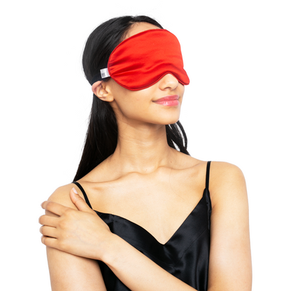 Beauty Silk Eye Mask with Velvet Band (19 Momme)