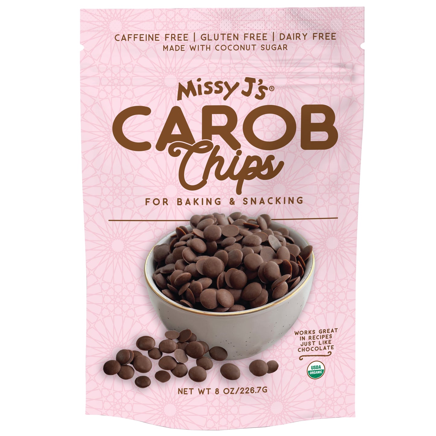 Missy J's Organic Carob Chips Sampler pack-3 flavors