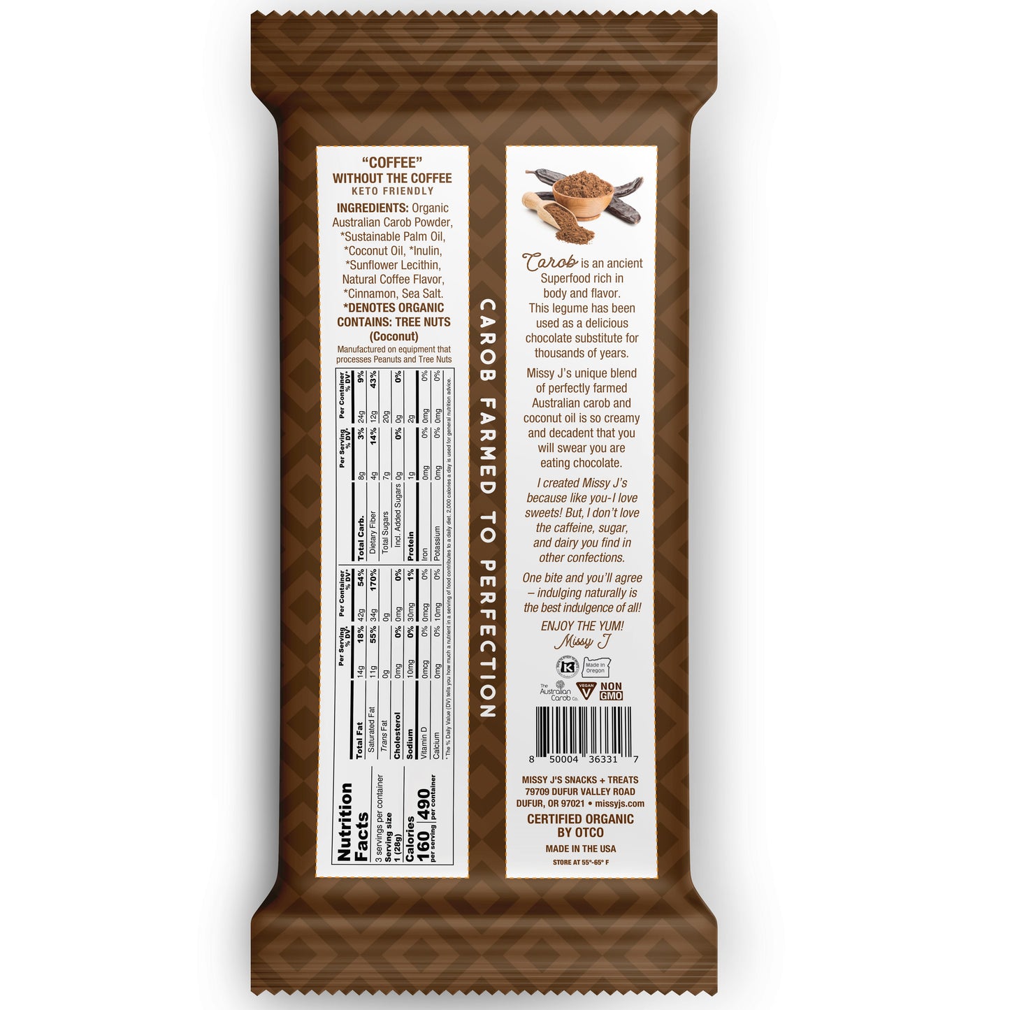 Missy J's Organic Carob Unsweetened Everything Sampler pack-9 products