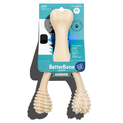 BetterBone CLASSIC - All Natural, Non-Toxic, Safer on Teeth, Soft, Puppy, Dog Chew-NYLON FREE by The Better Bone Natural Dog Bone