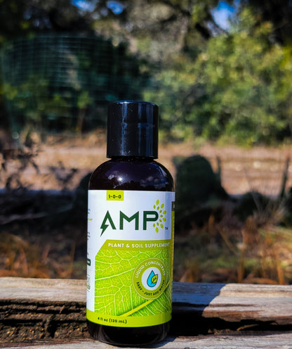 AMP Organic Biostimulant 4oz Bottle - harness the power of Algae. NEW!