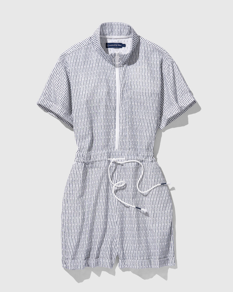 Organic Dobby Stripe Romper by United By Blue