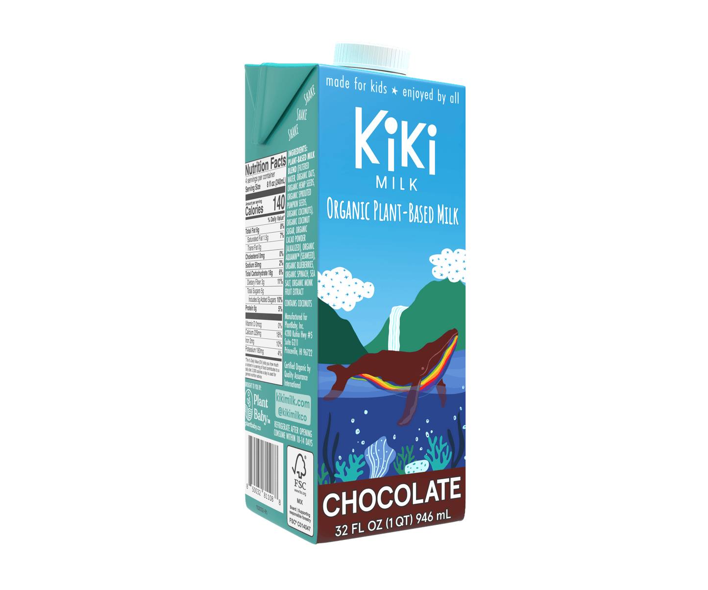 Chocolate Kiki Milk • 32 fl oz • Pack of 6 by Kiki Milk