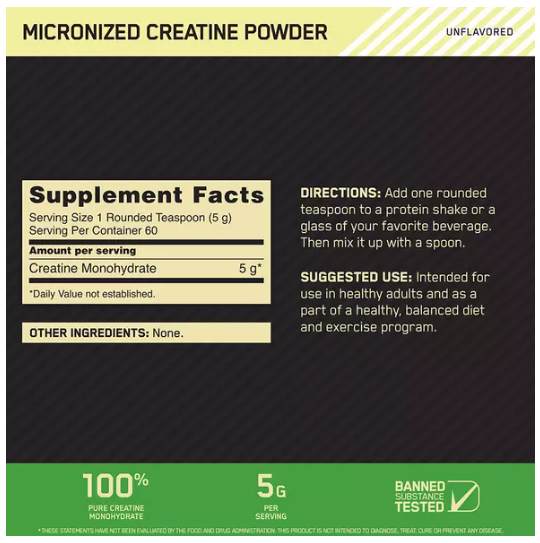 Optimum Nutrition Micronized Creatine Powder