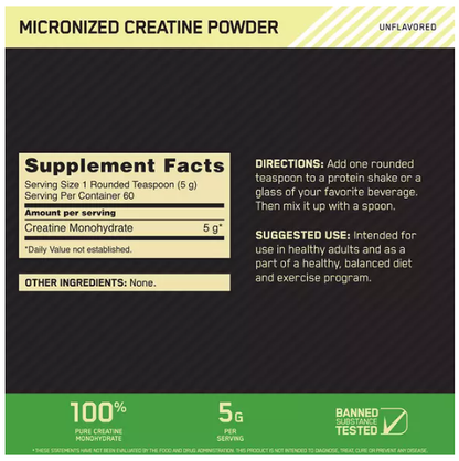 Optimum Nutrition Micronized Creatine Powder