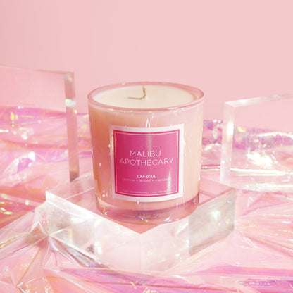 Iridescent Pink Candle