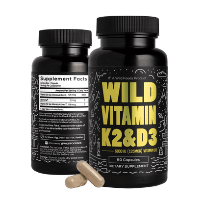 Wild Vitamin K2 & D3 Case of 12 by Wild Foods