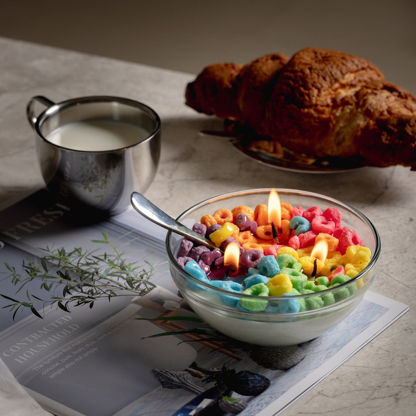 Fruit Loops Cereal Candle Bowl Ellen Shop