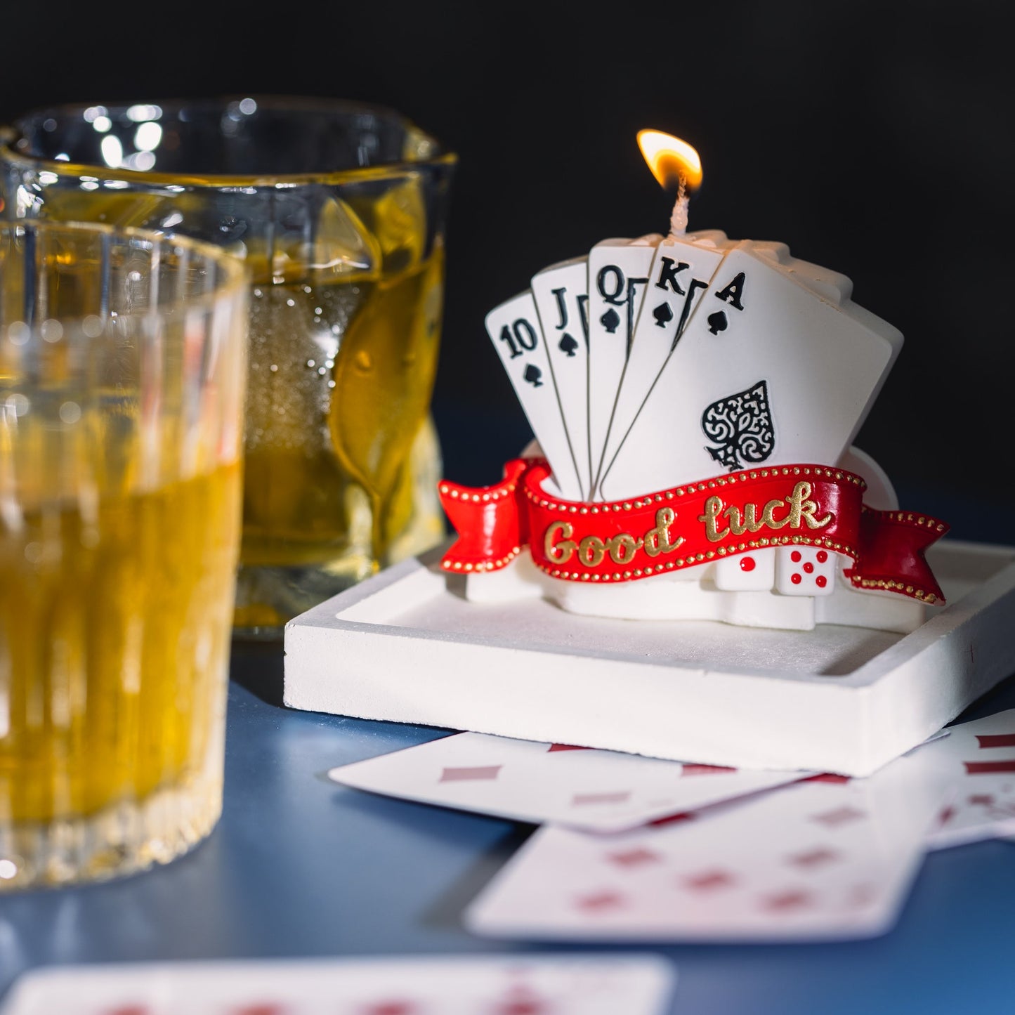 Lucky Poker Candle