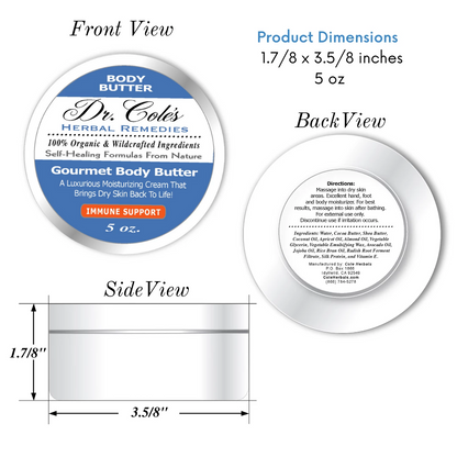 Dr. Cole's Gourmet Body Butter - IMMUNE SUPPORT