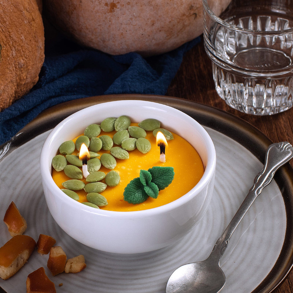 Pumpkin Soup Bowl Scented Candle