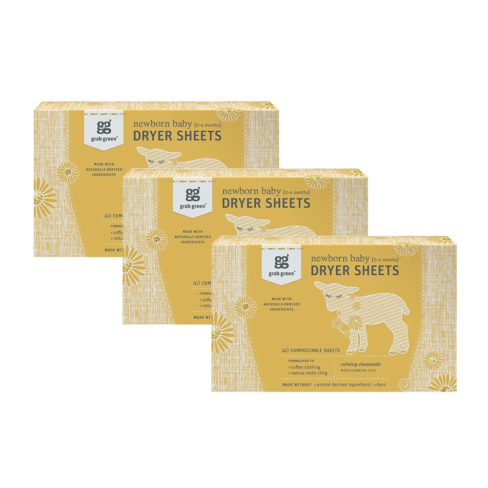 Newborn Baby Dryer Sheets - 3 pack