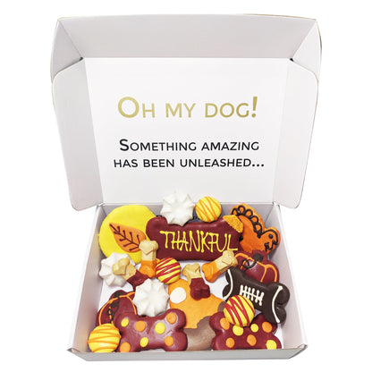 Thankful Themed Dog Treats Gift Box