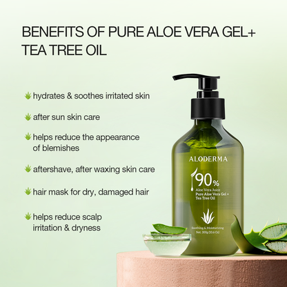 Pure Aloe Vera Gel + Tea Tree Oil