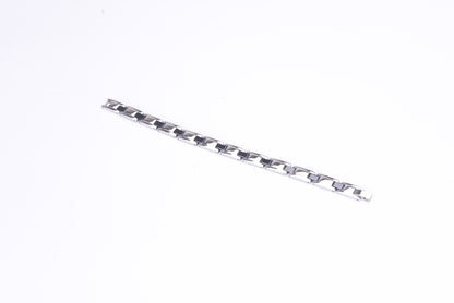 Stainless Steel Energy Bracelet 4-in-1. Silver/Black color. Model SY370D