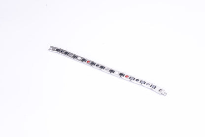 Stainless Steel Energy Bracelet 4-in-1. Silver/Black color. Model SY370D