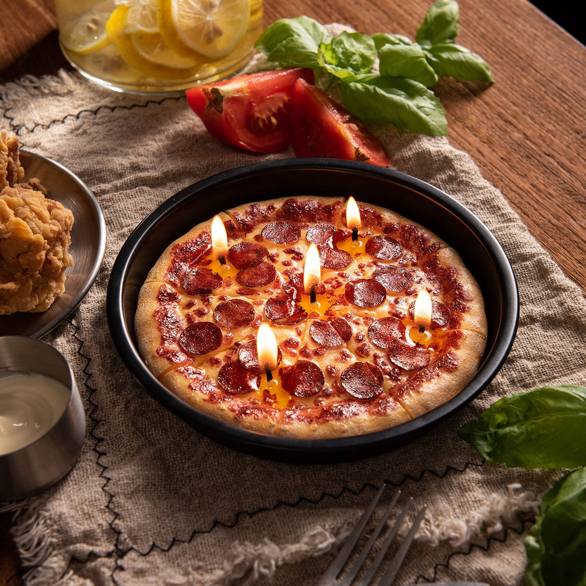 Pizza Scented Candle Realistic Food Candle