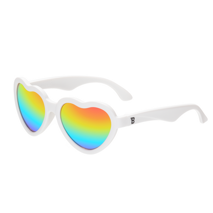 Wicked White | Rainbow Mirrored Lenses