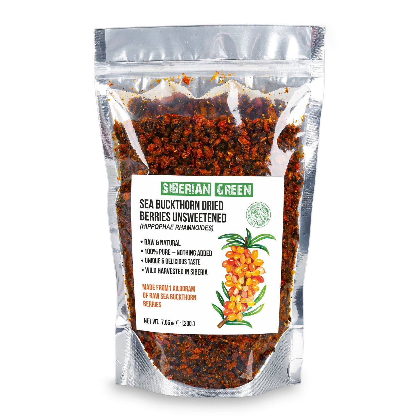 Sea Buckthorn Berries 200g | A Nutrient-Packed Superfood