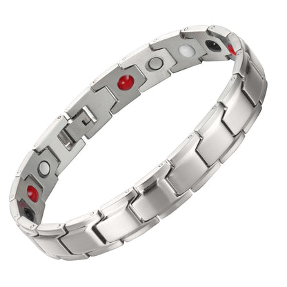 Stainless Steel Magnetic/Energy Bracelet 4-in-1. 4 Colors available. Model B001M