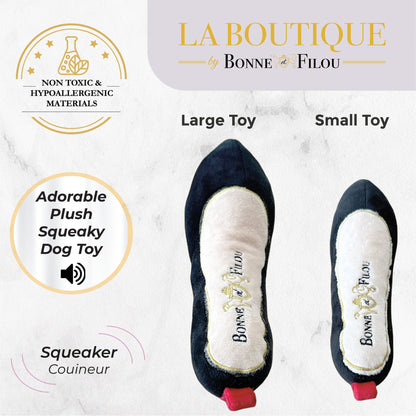 Red Heel Squeaky Dog Shoe Toy